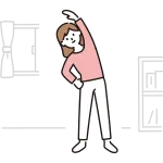 Woman Doing Gymnastics At Home SVG Icon